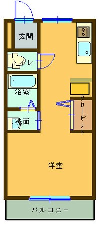 玉垣駅 徒歩20分 1階の物件間取画像